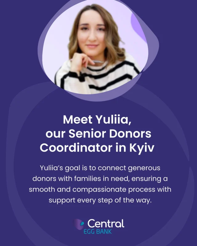 Meet Yuliia, one of our senior donor coordinators based in Kyiv. 

Yuliia’s commitment to helping others runs deep. “It has always been important to me that the values of the company I work for coincide with my personal values. That’s why I started working at Central Egg Bank while studying for my Master’s degree in personnel management.”

Yuliia’s mission is simple: to connect generous donors with families in need, ensuring a smooth and compassionate process with support every step of the way.

We’re proud to have her make parenthood a reality for so many families. To see more of our team and what they do, visit https://centralivf.com.au. 💛

#meettheteam #teamspotlight #centraleggbank #fertility #fertilityfirst #eggdonation #eggdonationaustralia #fertilityfirstaustralia #fertilityaustralia