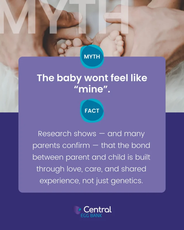 Our experts are here to help answer some of your questions about fertility treatment. Today, we talked about the common misconceptions around using donor eggs on your fertility journey.

🔎 The connection between parents and children is more than just genetics. Research shows that shared experiences, love, and care are just as important in creating bonds. 

Even though a donor egg recipient may not share a genetic connection, the emotional and biological bond they form is just as meaningful, and every bit as real. ❤️

At Central Egg Bank, we’re here to support you on your journey to parenthood. Find out more at https://centralivf.com.au 

#centralivf #centraleggbank #eggdonation #eggdonationaustralia #whatiseggdonation #donoreggbaby #fertilityhope #fertilityfaqs